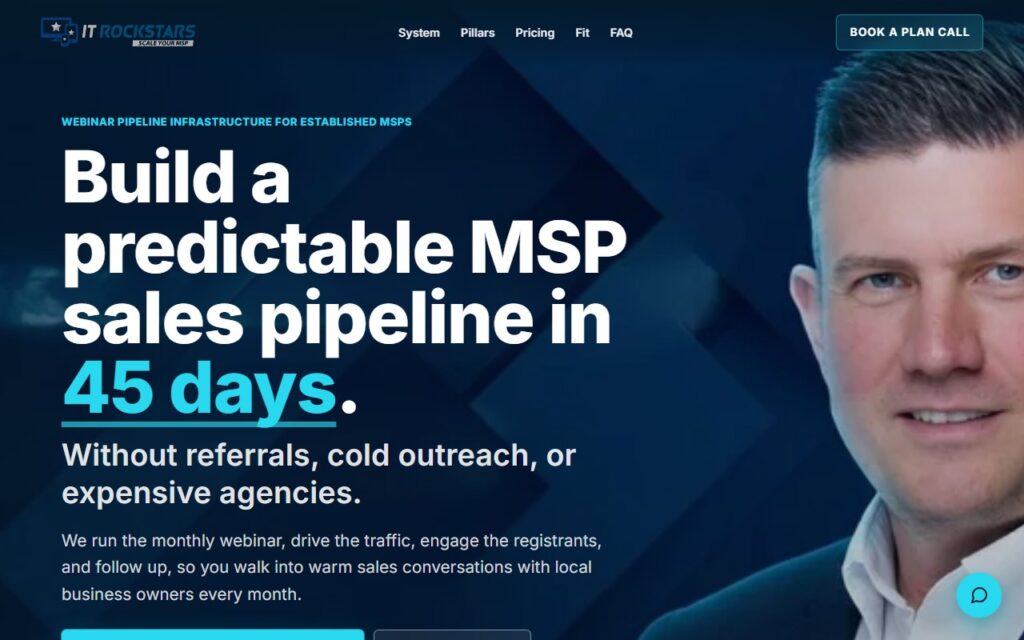 IT Rockstars website homepage screenshot