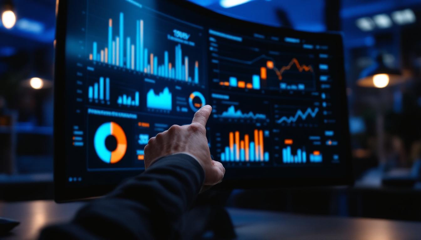 MSP financial dashboard showing EBITDA and margin metrics