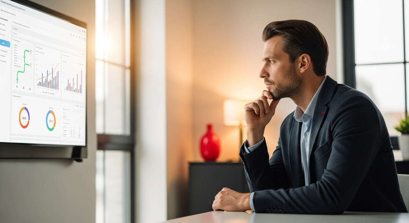 An MSP owner reviewing a marketing pipeline and demand generation dashboard