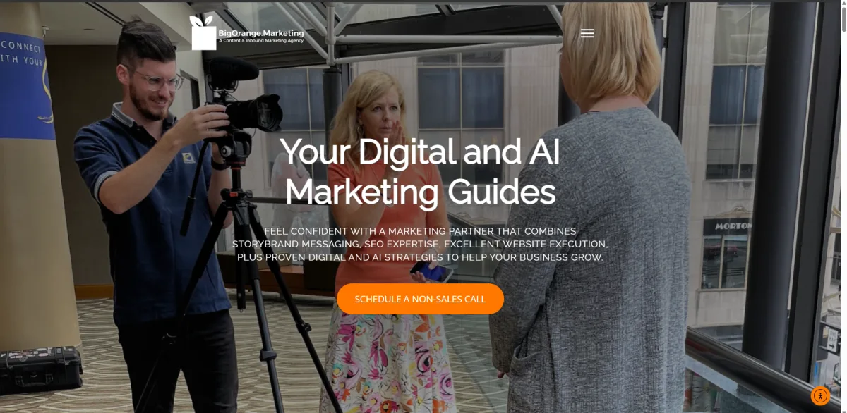 BigOrange Marketing MSP agency homepage - Cincinnati, OH