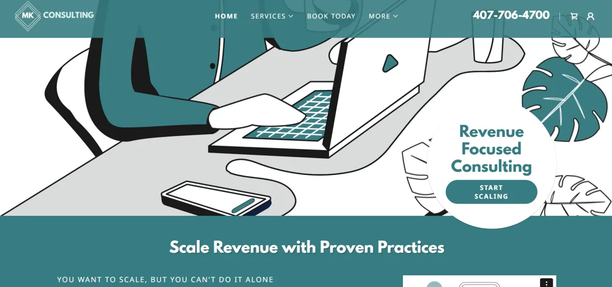 Megan Killion Consulting homepage - one-on-one MSP sales coaching