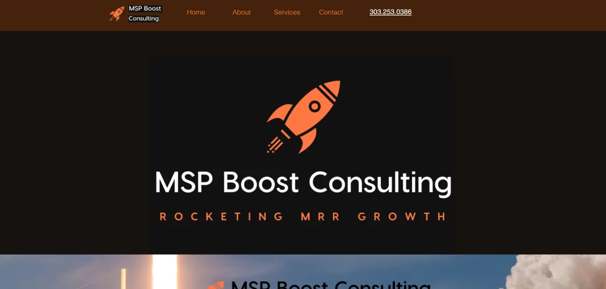 MSP Boost Consulting homepage - fractional CRO services for MSPs