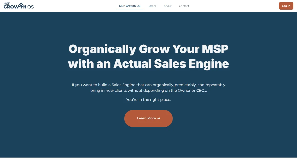 MSP Growth OS (formerly MSP Dojo) homepage