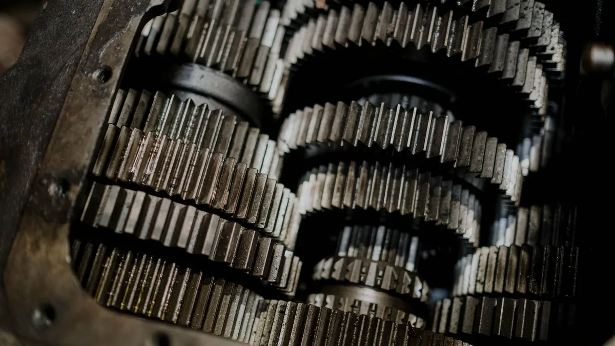 The connected parts of a marketing operating system working together like interlocking gears