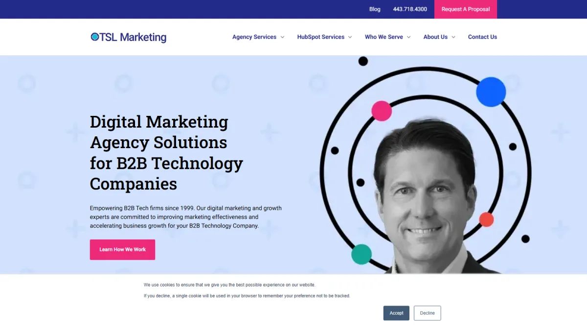 TSL Marketing HubSpot LinkedIn Ads for MSPs homepage